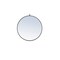 Metal frame Round Mirror with decorative hook 28 inch Black finish